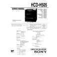 SONY MHC505 Service Manual cover photo