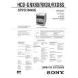 SONY HCDRXD8/S Service Manual cover photo