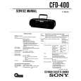 SONY CFD400 Service Manual cover photo