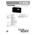 SONY ICFM200S Service Manual cover photo