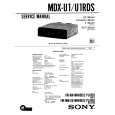 SONY MDX-U1 Service Manual cover photo