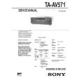 SONY TA-AV571 Service Manual cover photo