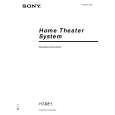 SONY HT-BE1 Owner's Manual cover photo