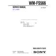 SONY WMFS566 Service Manual cover photo