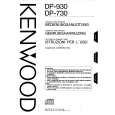 KENWOOD DP930 Owner's Manual cover photo