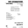 SONY MHCRX900 Service Manual cover photo