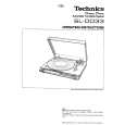 TECHNICS SL-DD33 Owner's Manual cover photo