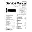TECHNICS SA-GX550 Service Manual cover photo