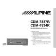 ALPINE CDM7837R Owner's Manual cover photo