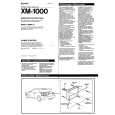 SONY XM1000 Owner's Manual cover photo