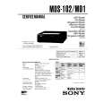 SONY MDS102 Service Manual cover photo