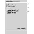PIONEER DEH-10MP/XS/UC Owner's Manual cover photo