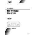 JVC TD-W254BK Owner's Manual cover photo