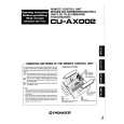 PIONEER CU-AX002 Owner's Manual cover photo