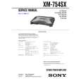 SONY XM754SX Service Manual cover photo