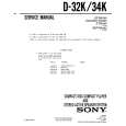 SONY D-34K Service Manual cover photo