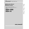 PIONEER DEH-16 Owner's Manual cover photo