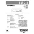 SONY CDP310 Service Manual cover photo