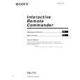 SONY RMTP2 Owner's Manual cover photo
