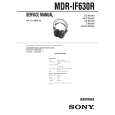 SONY MDRIF630RK Service Manual cover photo