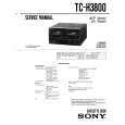 SONY TC-H3800 Service Manual cover photo