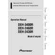 PIONEER DEH-2460R/X1P/EW Owner's Manual cover photo