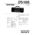SONY CFS-1035S Service Manual cover photo