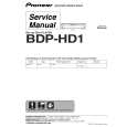 PIONEER BDP-HD1/KU/CA Service Manual cover photo