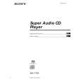 SONY SCD777ES Owner's Manual cover photo
