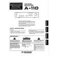 PIONEER A-110 Owner's Manual cover photo