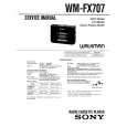 SONY WM-FX707 Service Manual cover photo