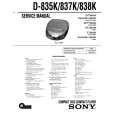 SONY D835K Service Manual cover photo