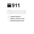 NAD 911 Owner's Manual cover photo