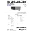 SONY CDX540RF Service Manual cover photo