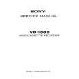 SONY VO1600 Service Manual cover photo