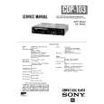 SONY CDP103 Service Manual cover photo