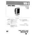 SONY WM9 Service Manual cover photo