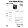 SONY WMFS593 Service Manual cover photo