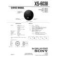 SONY XS-6038 Service Manual cover photo