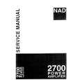 NAD 2700 Service Manual cover photo