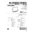 SONY KV20EXR10 Service Manual cover photo