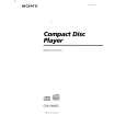SONY CDP-CA80ES Owner's Manual cover photo