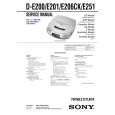 SONY DE2000 Service Manual cover photo