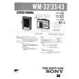 SONY WM43 Service Manual cover photo