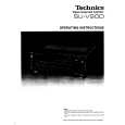 TECHNICS SUV90D Owner's Manual cover photo