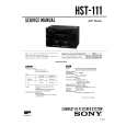 SONY HST111 Service Manual cover photo