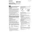 SONY RMV40A Owner's Manual cover photo