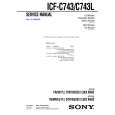 SONY ICFC743 Service Manual cover photo