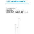 SENNHEISER MKE 42 Owner's Manual cover photo