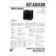 SONY HSTA30/K Service Manual cover photo